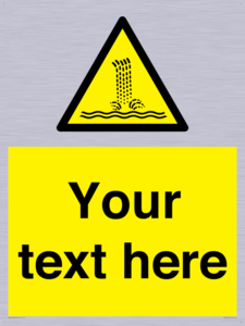 Custom warning artificial waterfall